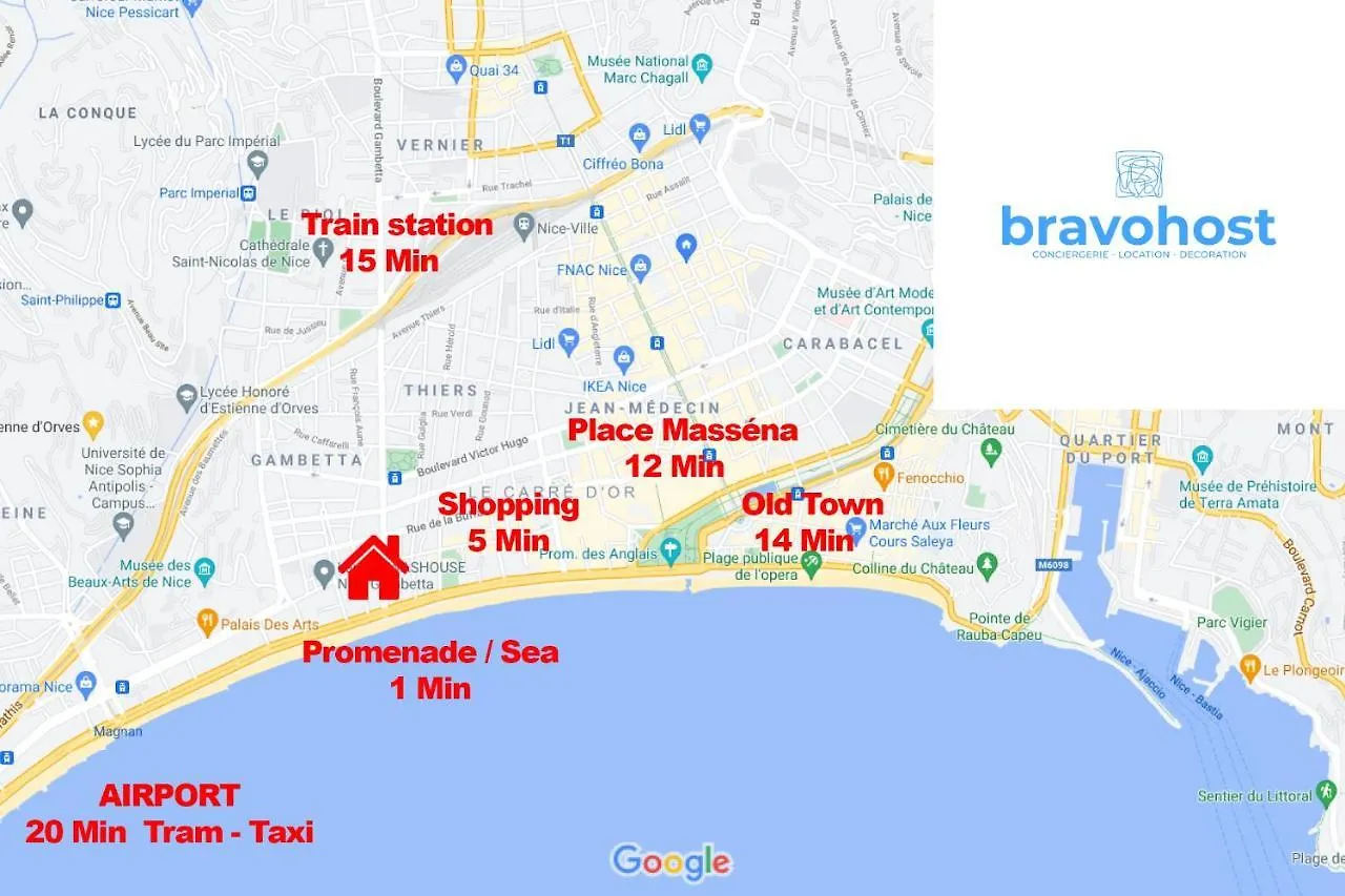 Bh - Riviera Capitol - Luxury 2 Rooms 4 People Nice 0*,